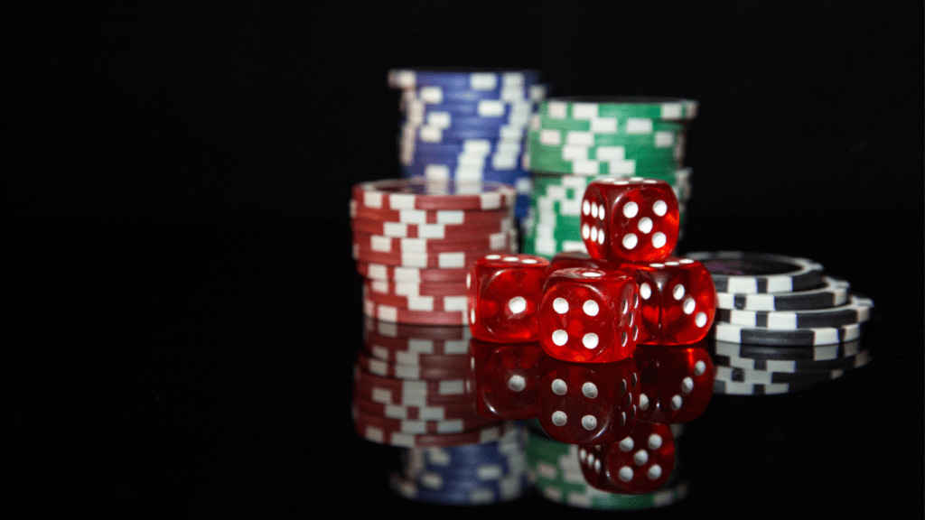 Casino chips and Dice