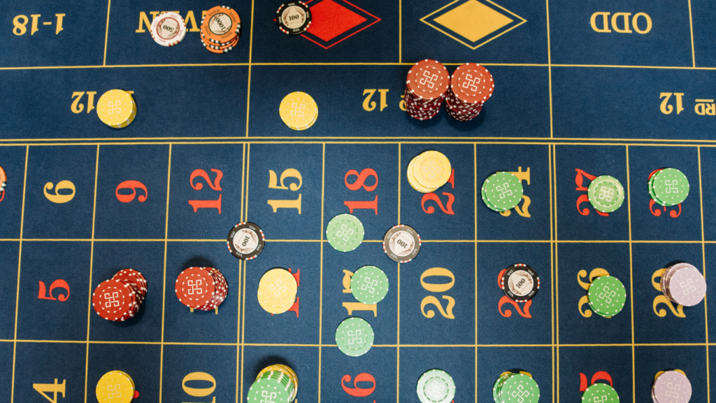 Roulette Table and casino chips