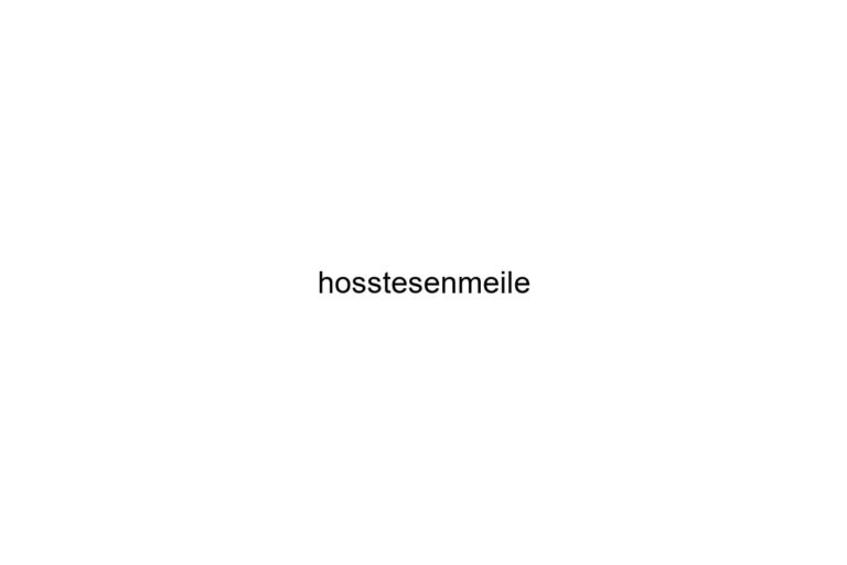 hosstesenmeile