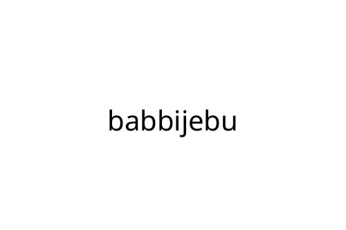 babbijebu