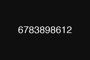 6783898612